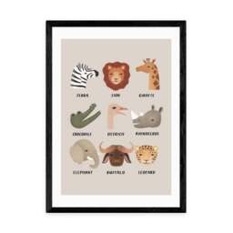East End Prints Animal Safari In Stone Print by Kid of the Village - thumbnail 2