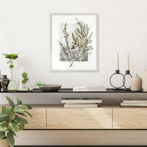 Cedar & Sage Holly Fern Floral Framed Print