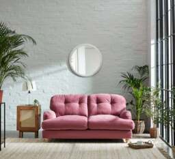 Martha Vintage Soft Chenille 2 Seater Sofa - thumbnail 3
