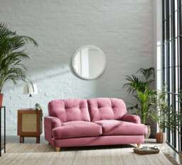 Martha Vintage Soft Chenille 2 Seater Sofa - thumbnail 2