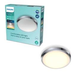 Philips Doris Warm White Integrated LED Bathroom Flush Ceiling Light - thumbnail 1