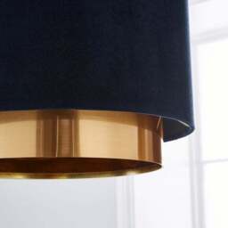 Nesa Two Tier Velvet Lamp Shade - thumbnail 3