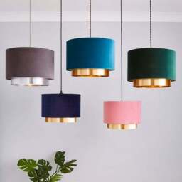 Nesa Two Tier Velvet Lamp Shade - thumbnail 5