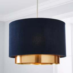 Nesa Two Tier Velvet Lamp Shade - thumbnail 1