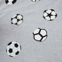 Football Grey and White Reversible Duvet Cover and Pillowcase Set - thumbnail 6
