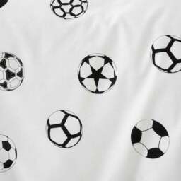 Football Grey and White Reversible Duvet Cover and Pillowcase Set - thumbnail 5