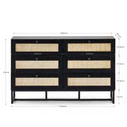 Padstow 6 Drawer Chest - thumbnail 6
