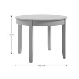 Lynton Round 4 Seater Dining Table - thumbnail 5