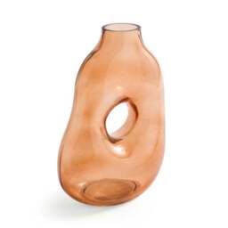 Abstract Amber Glass Vase - thumbnail 3