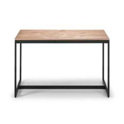 Tribeca 4 Seater Rectangular Dining Table with 2 Benches, Black - thumbnail 6