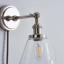 Dorma Purity Nickson Plug In Wall Light - thumbnail 3