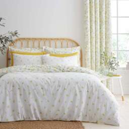 Evie Lemons 100% Cotton Duvet Cover & Pillowcase Set - thumbnail 3