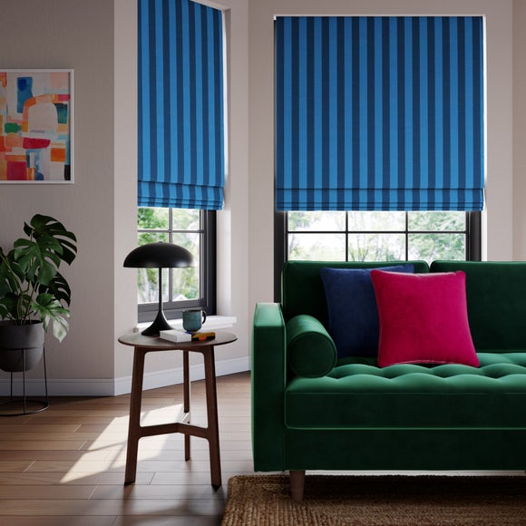 Elements Stripe 100% Cotton Made to Measure Roman Blind - image 1