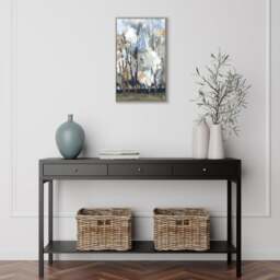 Silversong Birch by A Lera Framed Canvas - thumbnail 1