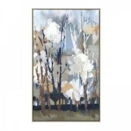 Silversong Birch by A Lera Framed Canvas - thumbnail 2