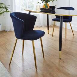 Kendall Dining Chair, Velvet - thumbnail 2