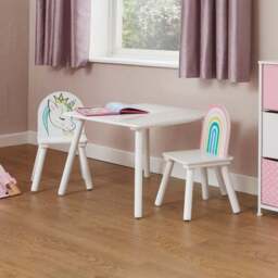 Liberty House Kids Unicorn Table And Two Chair Set - thumbnail 3