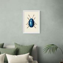East End Prints Mustard Beetle Print - thumbnail 1