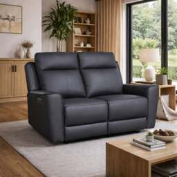 Aspire Elmhurst Leather Power 2 Seater Recliner Sofa - thumbnail 1