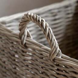 Cedar & Sage Set of 2 Corte Log Baskets - thumbnail 3