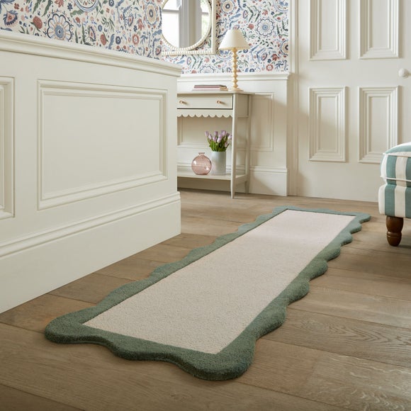 Bonnie Scallop Border Wool Runner - image 1