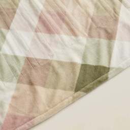 Printed Fleece Ludhan Check Electric Throw Blanket - thumbnail 3