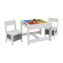 Liberty House Kids Wooden Activity Table Set With Two Storage Boxes - thumbnail 5