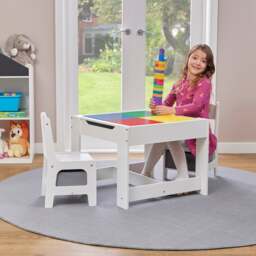 Liberty House Kids Wooden Activity Table Set With Two Storage Boxes - thumbnail 1