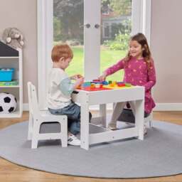 Liberty House Kids Wooden Activity Table Set With Two Storage Boxes - thumbnail 2