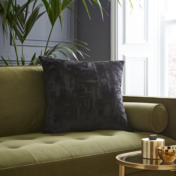Distressed Velvet Texture Square Cushion - image 1