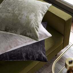 Distressed Velvet Texture Square Cushion - thumbnail 4