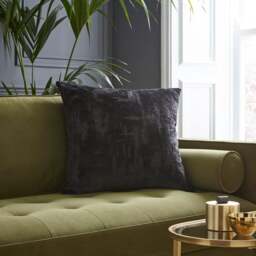 Distressed Velvet Texture Square Cushion - thumbnail 1