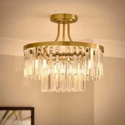Audra 3 Light Semi Flush Ceiling Light - thumbnail 2