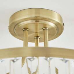 Audra 3 Light Semi Flush Ceiling Light - thumbnail 4