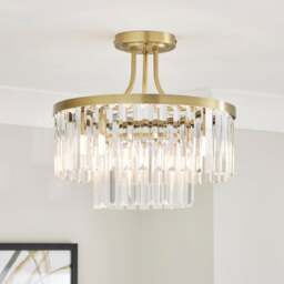 Audra 3 Light Semi Flush Ceiling Light - thumbnail 1