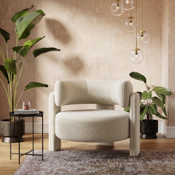 Hailey Chunky Tonal Boucle Accent Chair - image 1