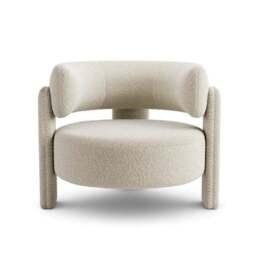 Hailey Chunky Tonal Boucle Accent Chair - thumbnail 6