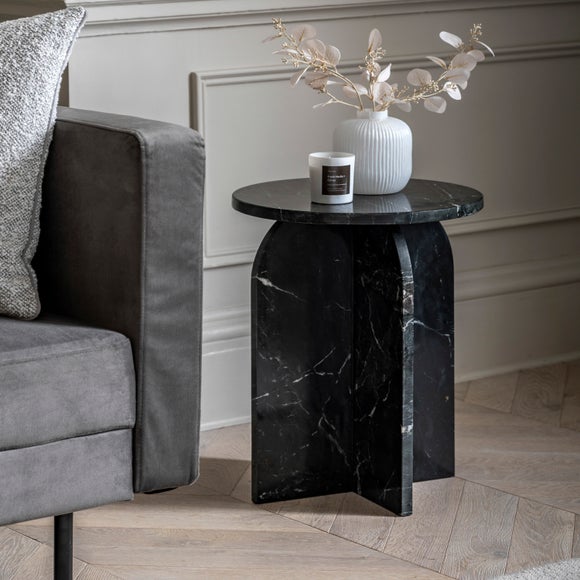 Amora Solid Marble Side Table - image 1