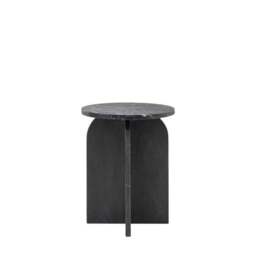 Amora Solid Marble Side Table - thumbnail 5