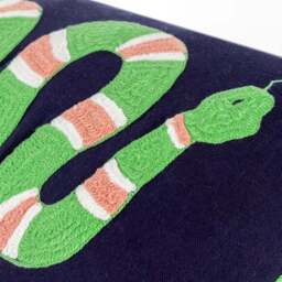 Furn. Coral Snake Cotton Rectangle Cushion - thumbnail 2