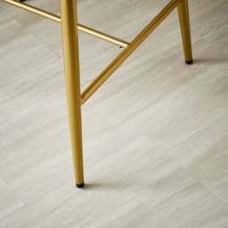 Kiley Bar Stool with Gold Legs, Velvet - thumbnail 4