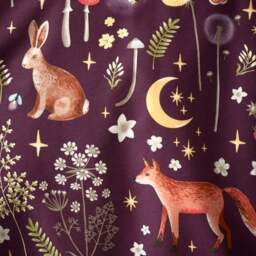 Catherine Lansfield Enchanted Twilight Animals Reversible Duvet Cover & Pillowcase Set - thumbnail 6
