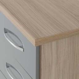 Nevada 3 Drawer Bedside Table - thumbnail 5