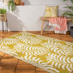 furn. Tocorico Mustard Reversible Indoor Outdoor Rug - thumbnail 1