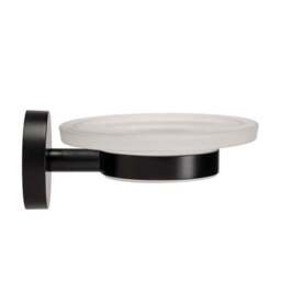 Epsom Flexi-FixTM Matt Black Soap Dish & Holder - thumbnail 3