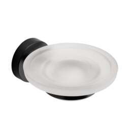 Epsom Flexi-FixTM Matt Black Soap Dish & Holder - thumbnail 1