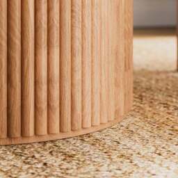 Amari 4 Seater Round Dining Table, Oak - thumbnail 5
