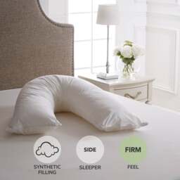 Dorma Full Forever Side Sleeper V-Shaped Pillow - thumbnail 1