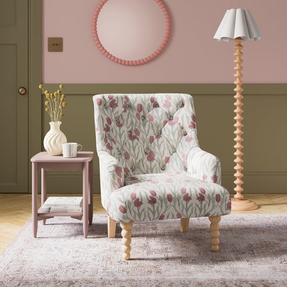 Arianna Tulip Print Occasional Armchair - image 1