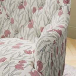 Arianna Tulip Print Occasional Armchair - thumbnail 4